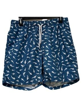 MAAMGIC Shark Print Mesh Lined Men’s Size Large Swim Trunks